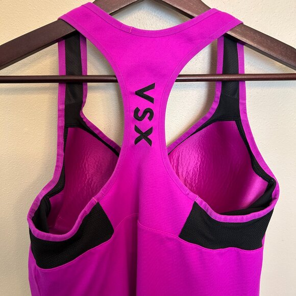 Victoria's Secret VSX Women's Purple Athletic Top Padded Cups Racerback Size 36C - Picture 4 of 15